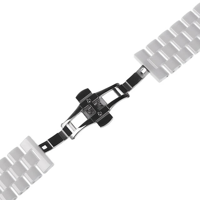 Butterfly Buckle Ceramic Wrist Strap for Apple Watch