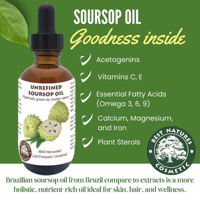 Soursop Graviola Guanabana  Oil (organic, cold pressed, unrefined)